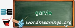 WordMeaning blackboard for garvie
